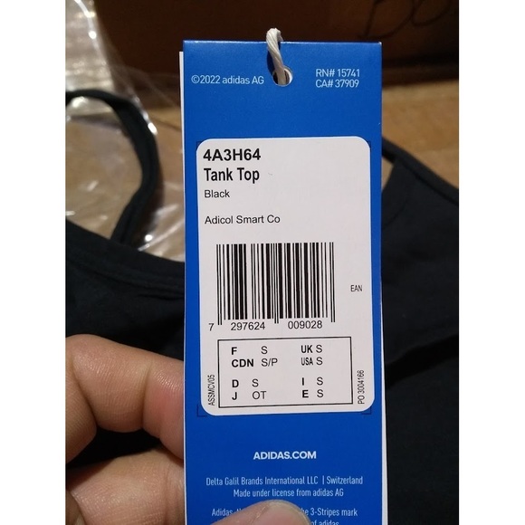 Adidas Women Sportswear Fit Brand Logo Training Tank Top, Black Size: S - Picture 2 of 2